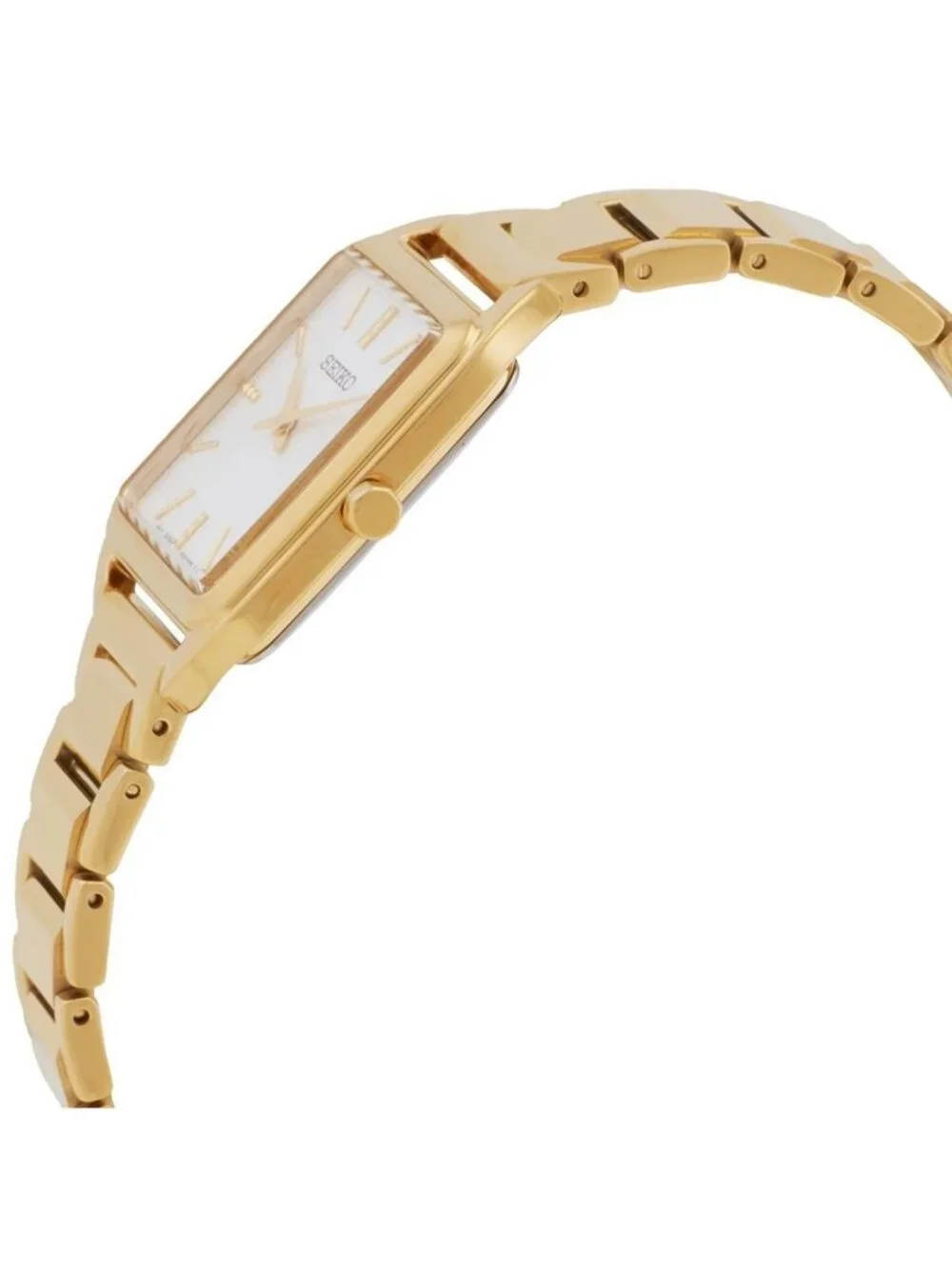 NWT Seiko Essentials Quartz Gold Dial Ladies Watch